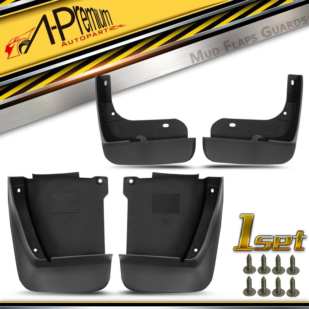 4PCS Splash Guards Mud Flaps Mudguards for Honda Accord 2003-2007 Front and Rear