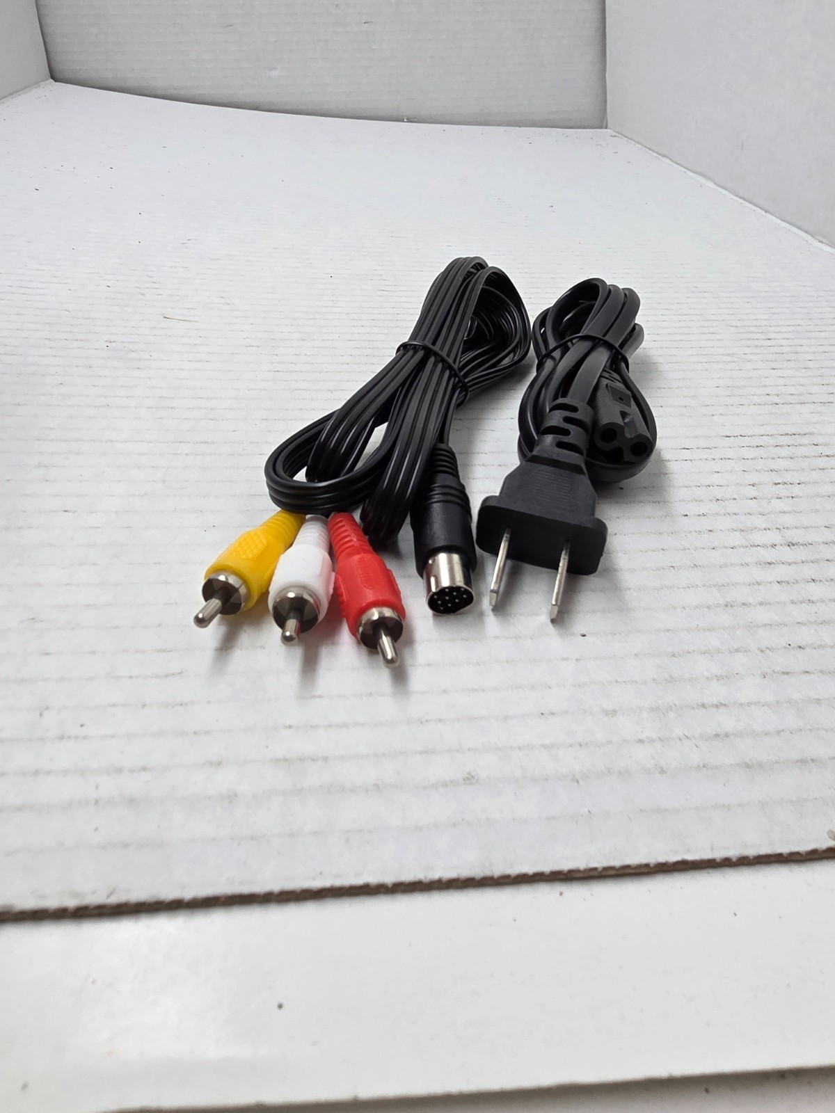 NEW AC Power Cord & AV Audio Video Cable Hookup Bundle For the SEGA SATURN #19M