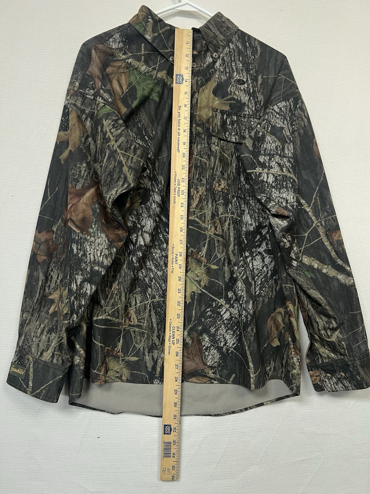 Gamehide Size L Camo Button Up