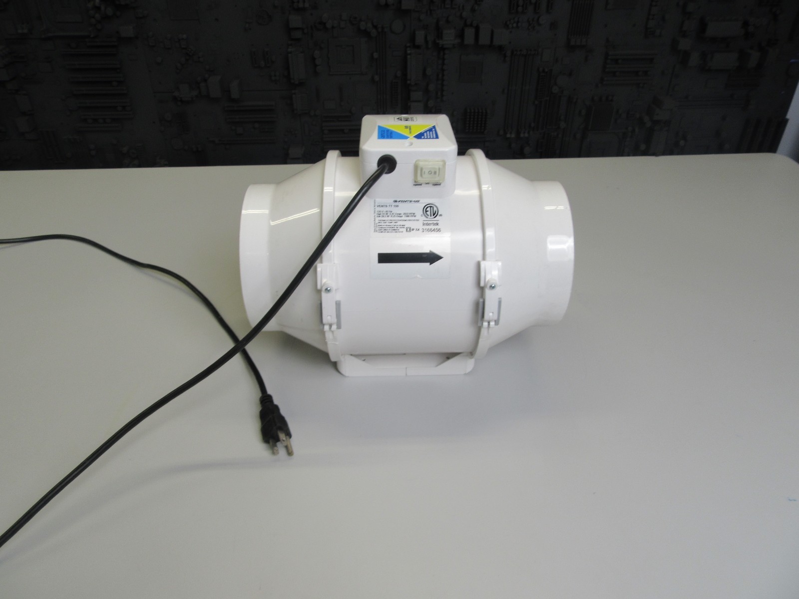Vents US TT150 6 In. Mixed Flow In-Line Exhaust Duct Fan