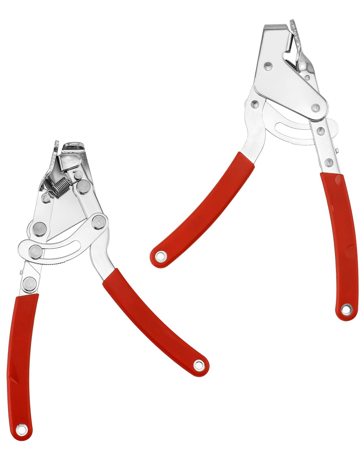 QWORK Fourth Hand Cable Puller, Professional Tension Puller Plier Tool Red