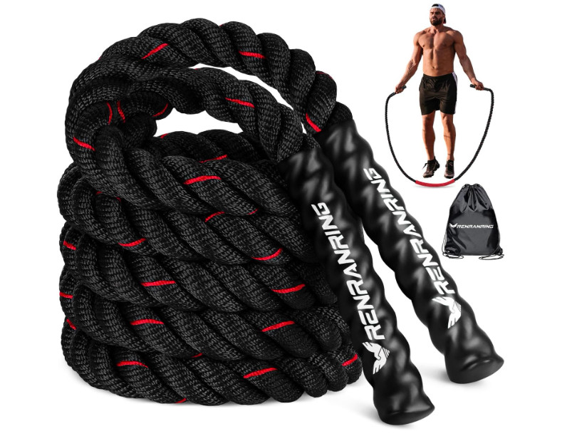 Cuerda Pesada para Saltar 3 lb, 4 lb y 5 lb para Fitness y Resistencia. Nuevo