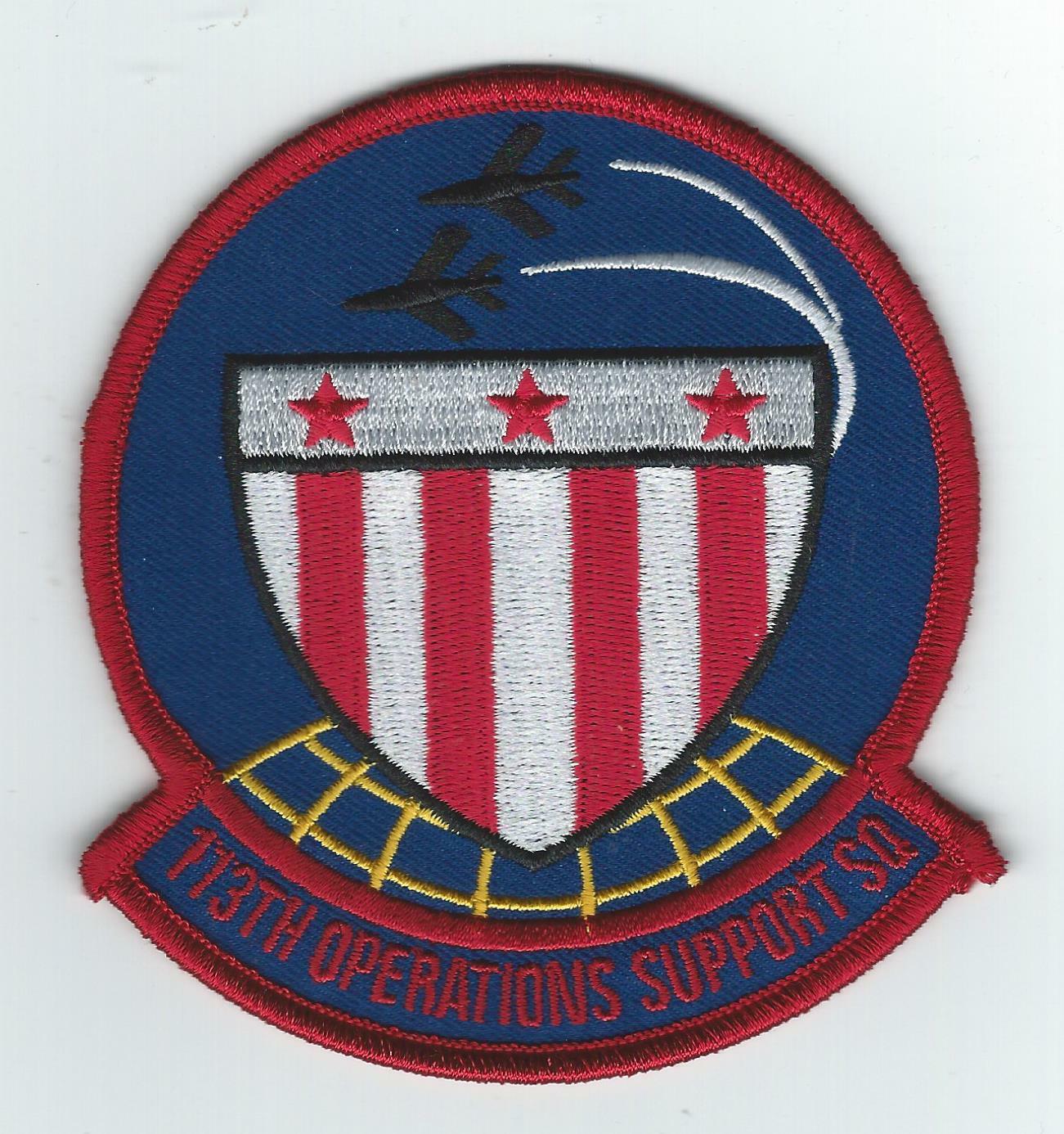 113TH  OPERATIONS SUPPORT SQUADRON (THEIR LATEST) patch