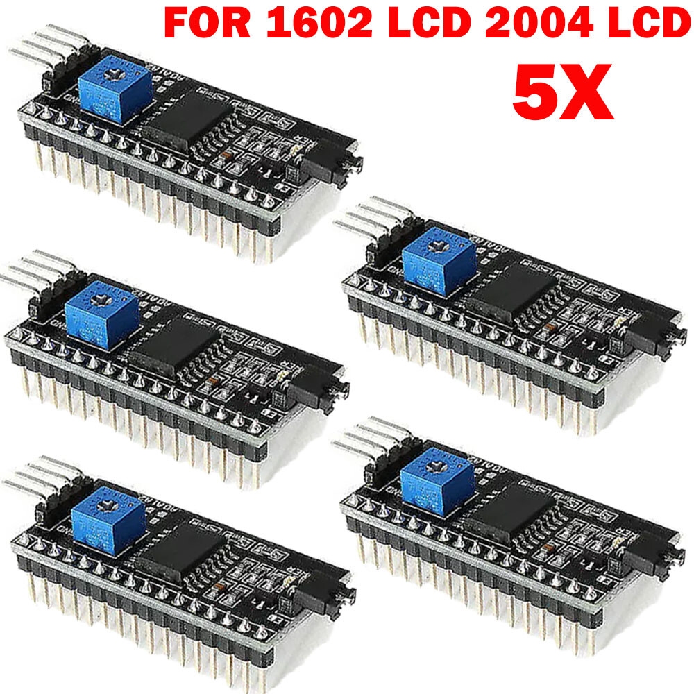 5x IIC I2C Serial Interface Module LCD Display 1602 2004 For Arduino PCF8574T
