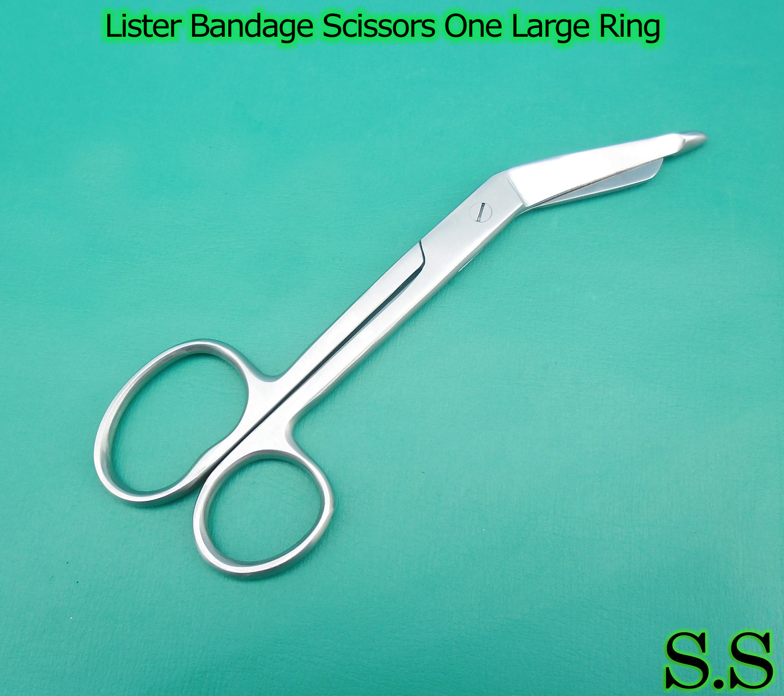 ONE BIG RING LISTER BANDAGE SCISSOR MEDICAL SURGICAL 7.5" SIZE NEW