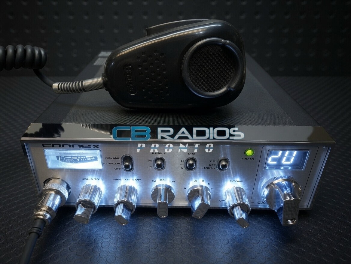 Connex 3300HP 10 Meter Radio - RED NITRO LIGHT RINGS + PERFORMANCE TUNED dimmer