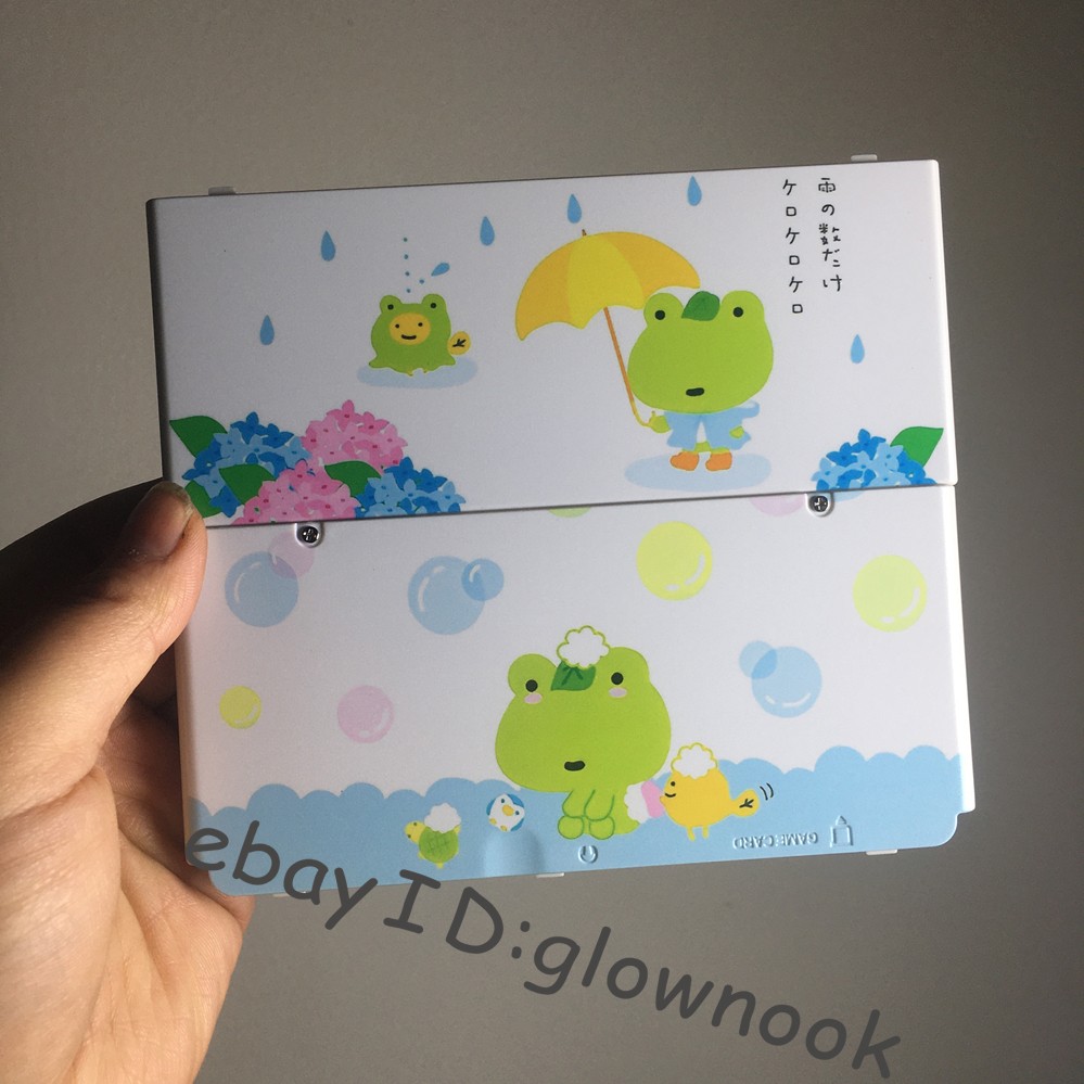 Replacement Housing Shell for Nintendo New 3DS - Cute Frog Rain & Bubble Cover