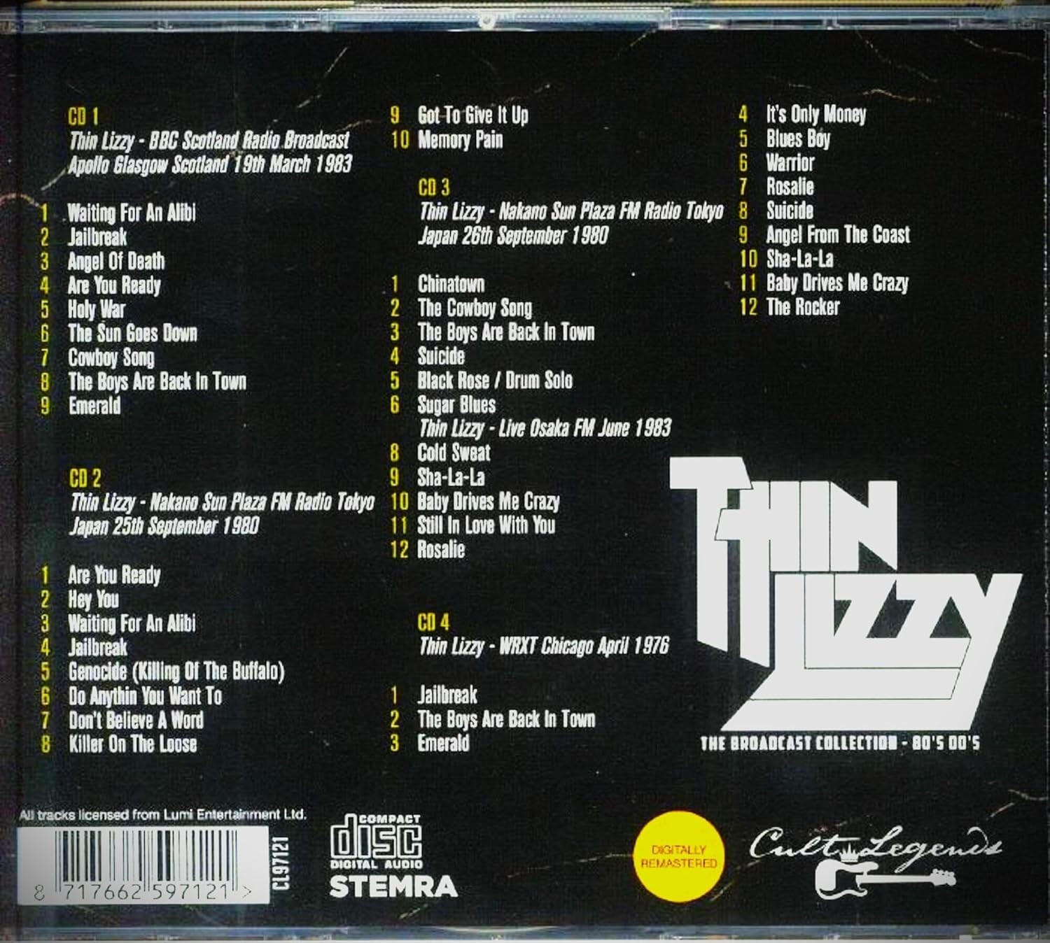 The Broadcast Collection - Thin Lizzy - 1980 - 2000 4 CD Box Set