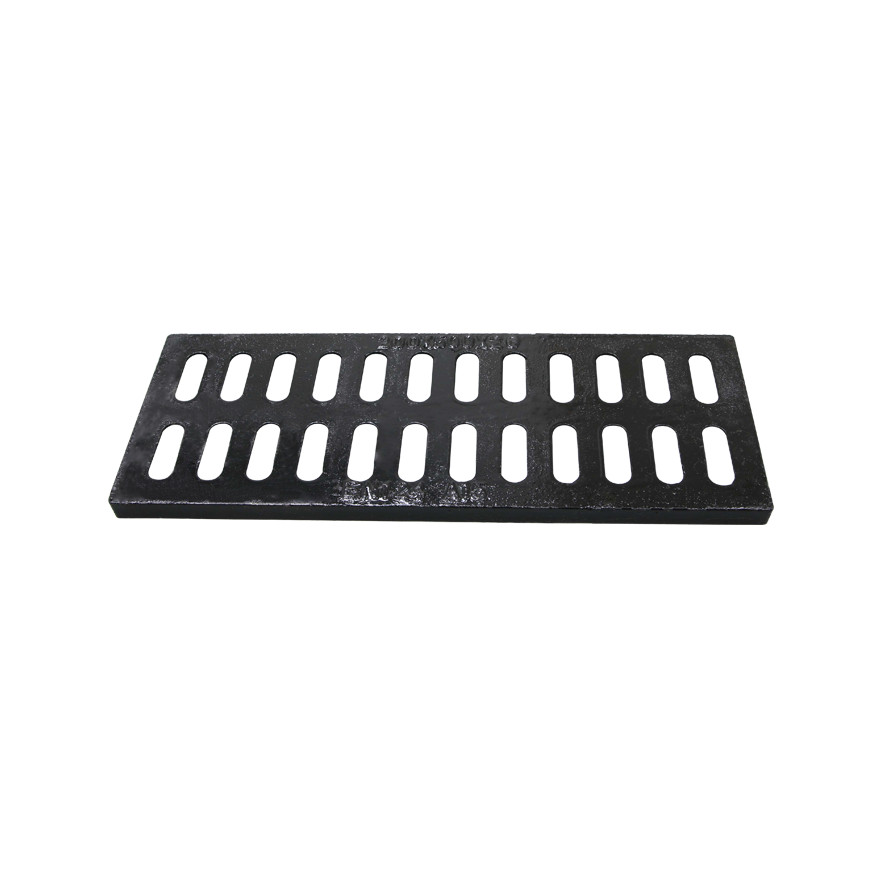 Cast Iron Sewer Grate Drain Catch Basin Cover 8x20 Inch 20mm Height None Traffic