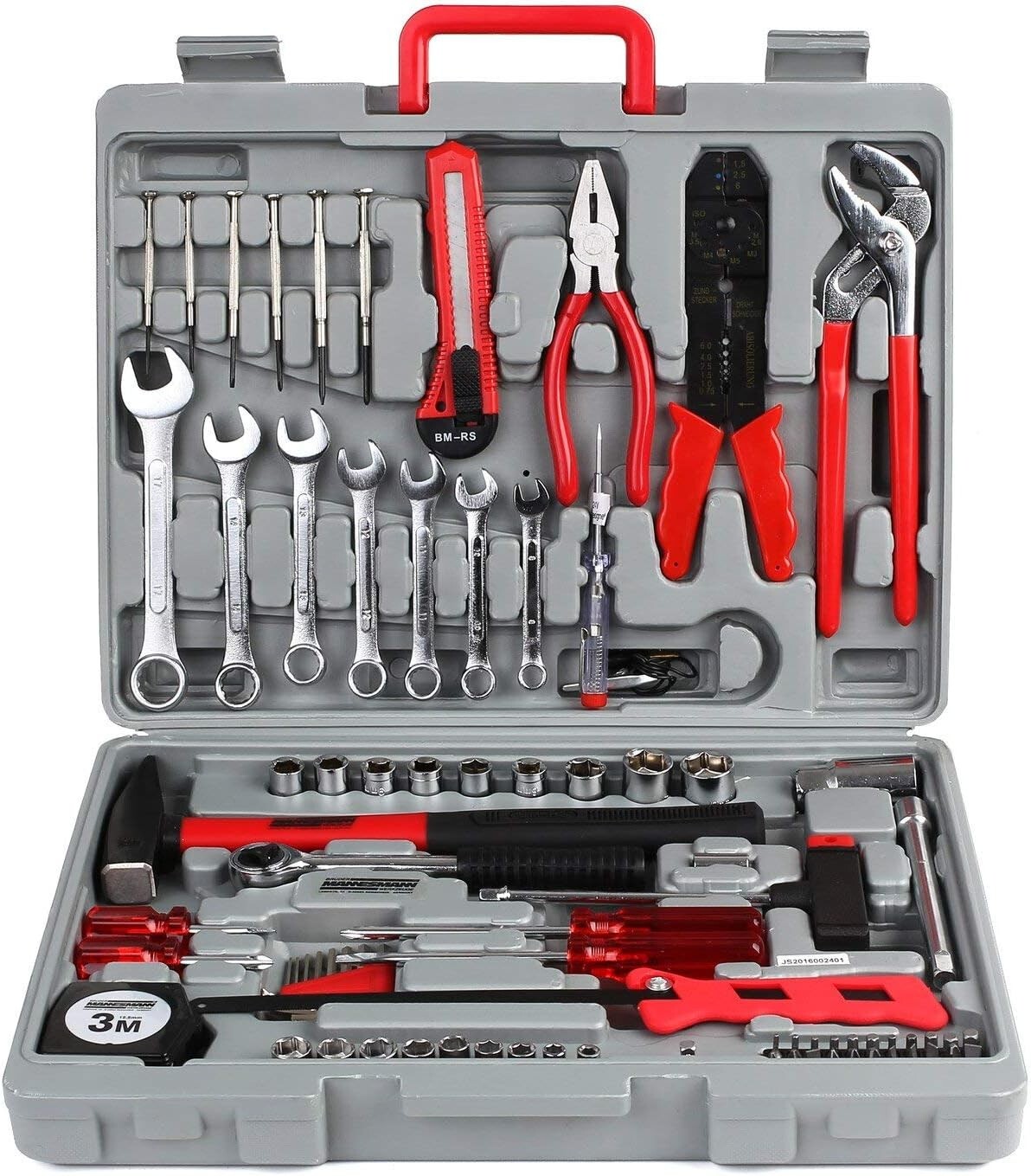 555 PCS Tool kit, Household Tool kit Hand Tool Kit w/Plastic Toolbox Storage Box