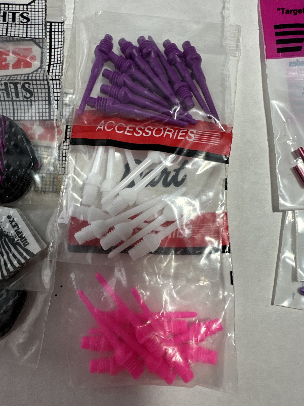 15GM Purple White Pink Themed 3 Soft Tip Dart Set Bundle With Soft Case