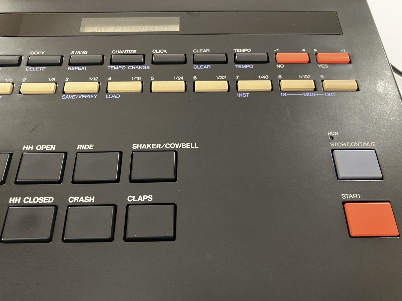 Yamaha RX15 Digital Drum Machine Tested Working Double-Trigger Pads w/ Manual