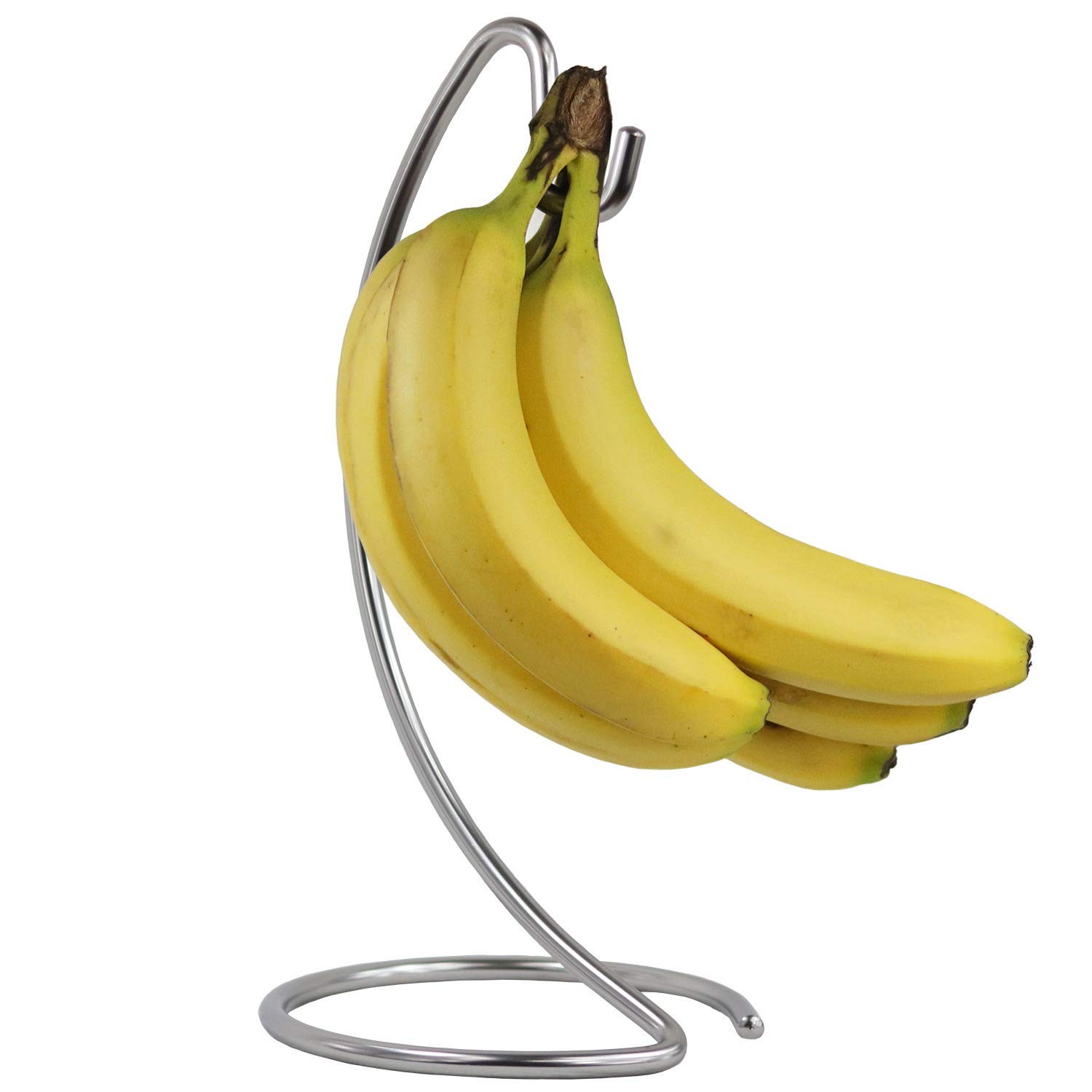 Modern Banana Hanger - Chrome Banana Stand for Kitchen Countertop
