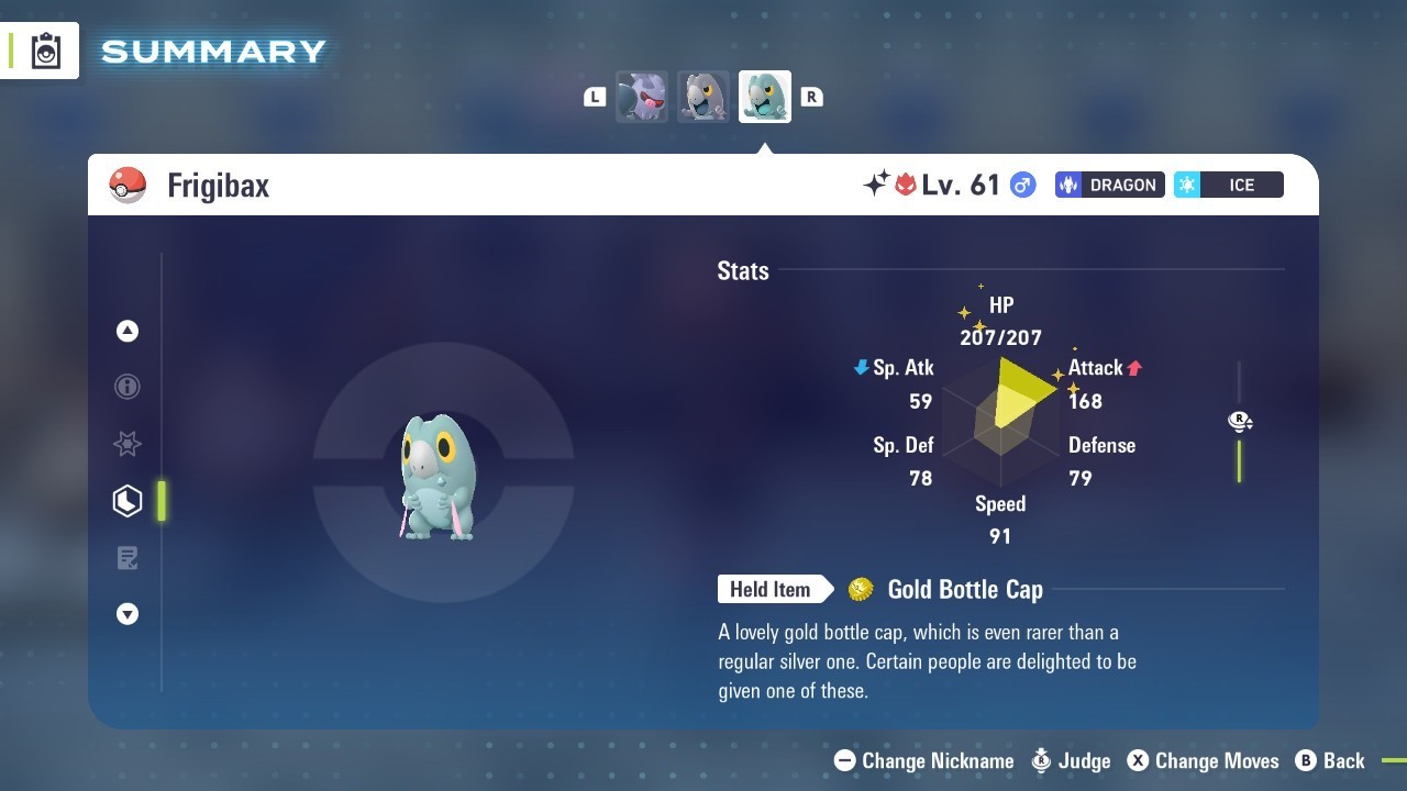 Pokémon Legends: Z-A Shiny Frigibax 6iv ✨Max EV✨ ALPHA