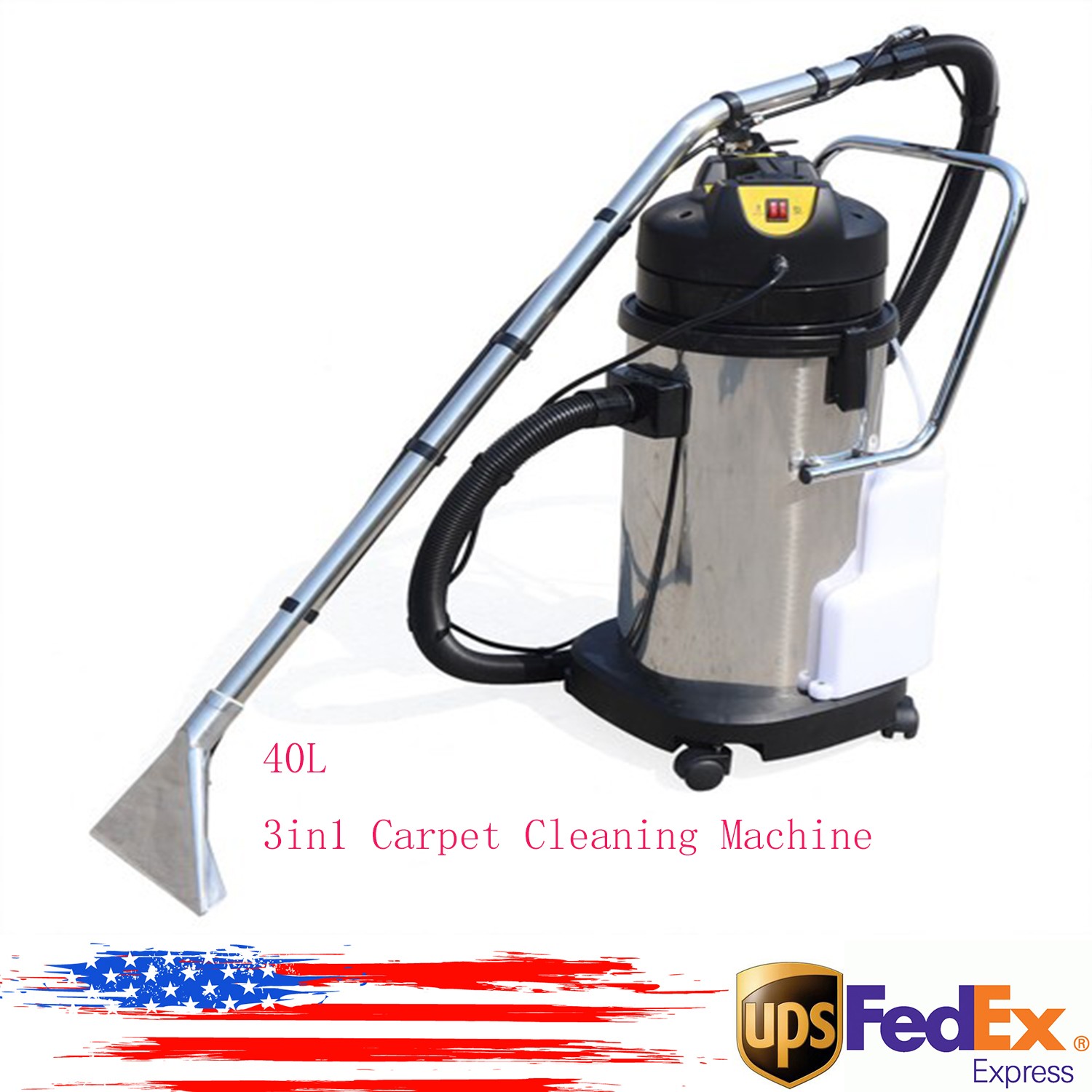 40L 3in1 Commercial Carpet Cleaning Machine, Vacuum Cleaner Extractor
