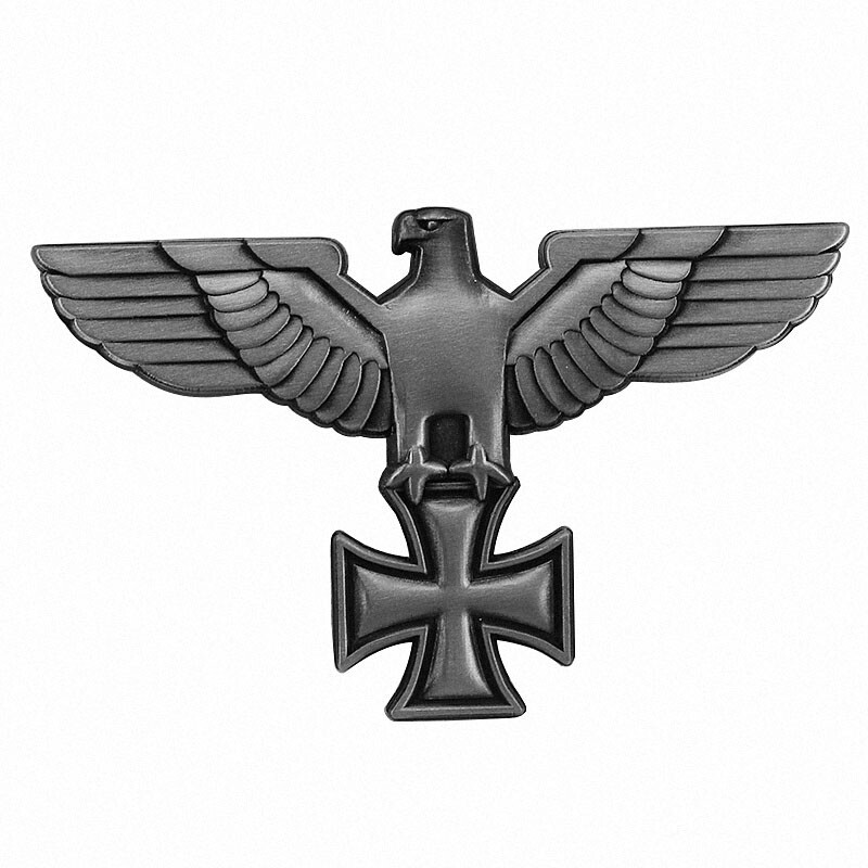 WW2 German Badge Pin Luftwaffe Pilot Eagle with Iron Cross Medal Military Emblem