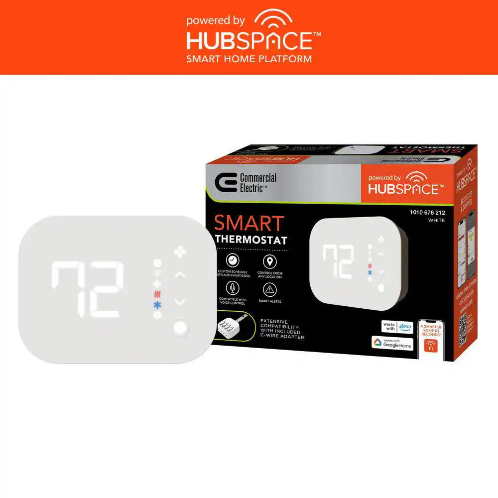 Commercial Electric Wi-Fi Bluetooth Alexa Enabled Smart Programmable Thermostat