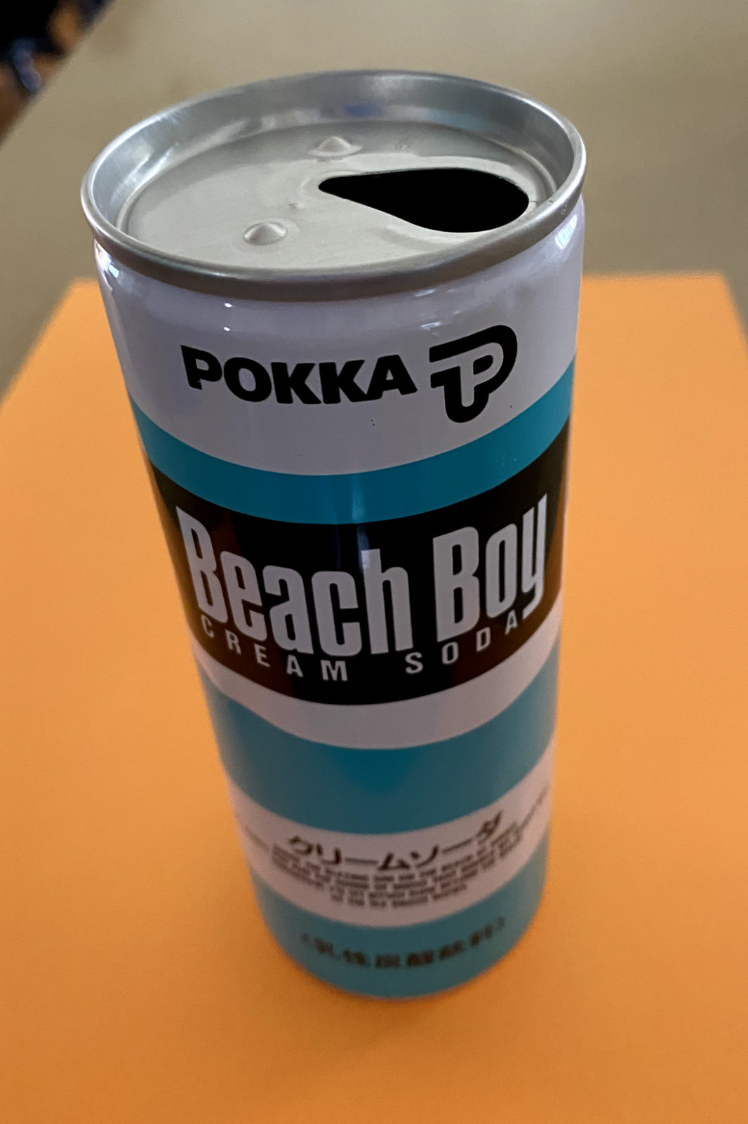 Vintage Japanese Pokka BEACH BOY Cream Soda 250 ml (Empty) Can
