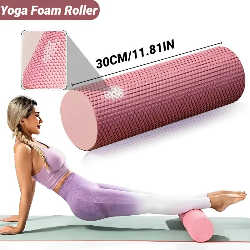 Hexagonal EVA Foam Roller for Yoga Pilates – Deep Tissue Muscle Massage Fitness