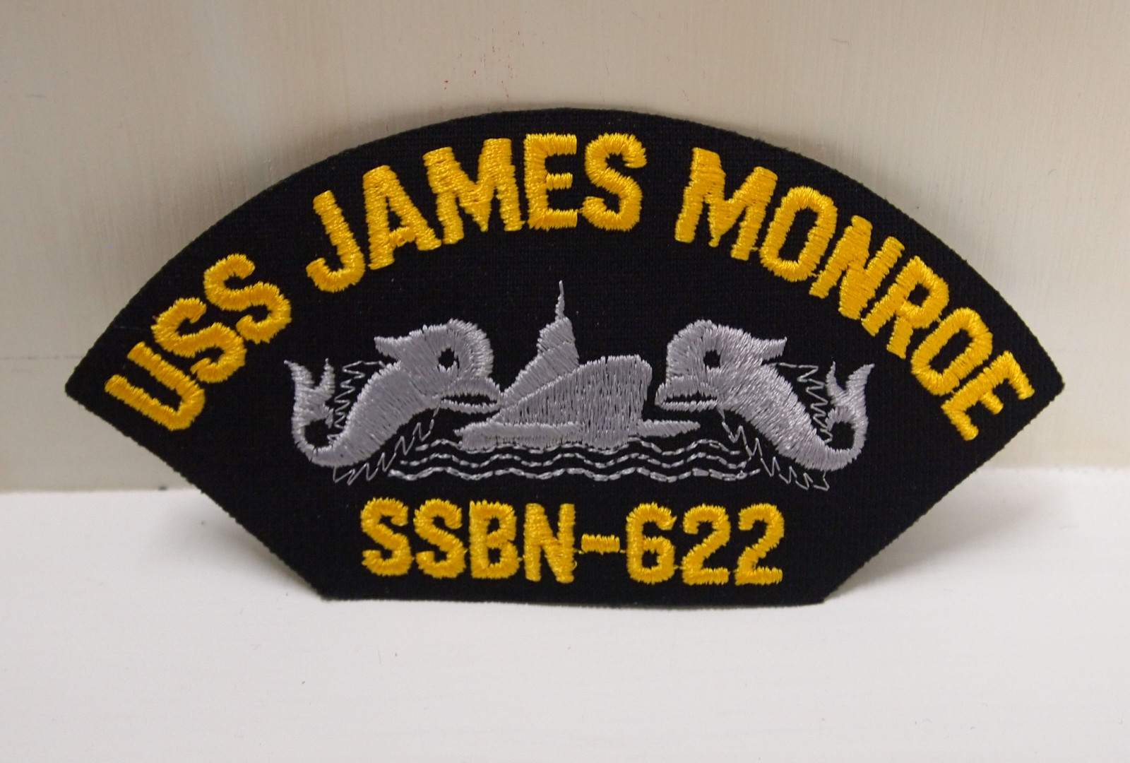 USS JAMES MONROE SSBN-622 PATCH PATCHES BALLCAP HAT USN US NAVY  SUBMARINE NEW