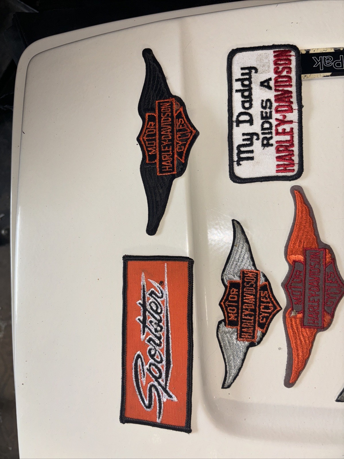 7 Vintage Harley Davidson Patches