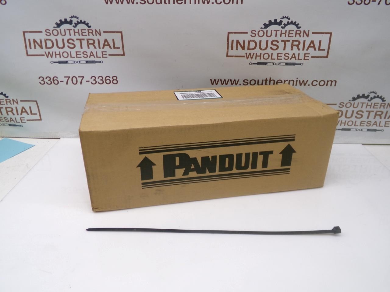 1000 Panduit PLT8-SPL (536mm) 21" Black Weather Resistant Nylon Heavy Cable tie