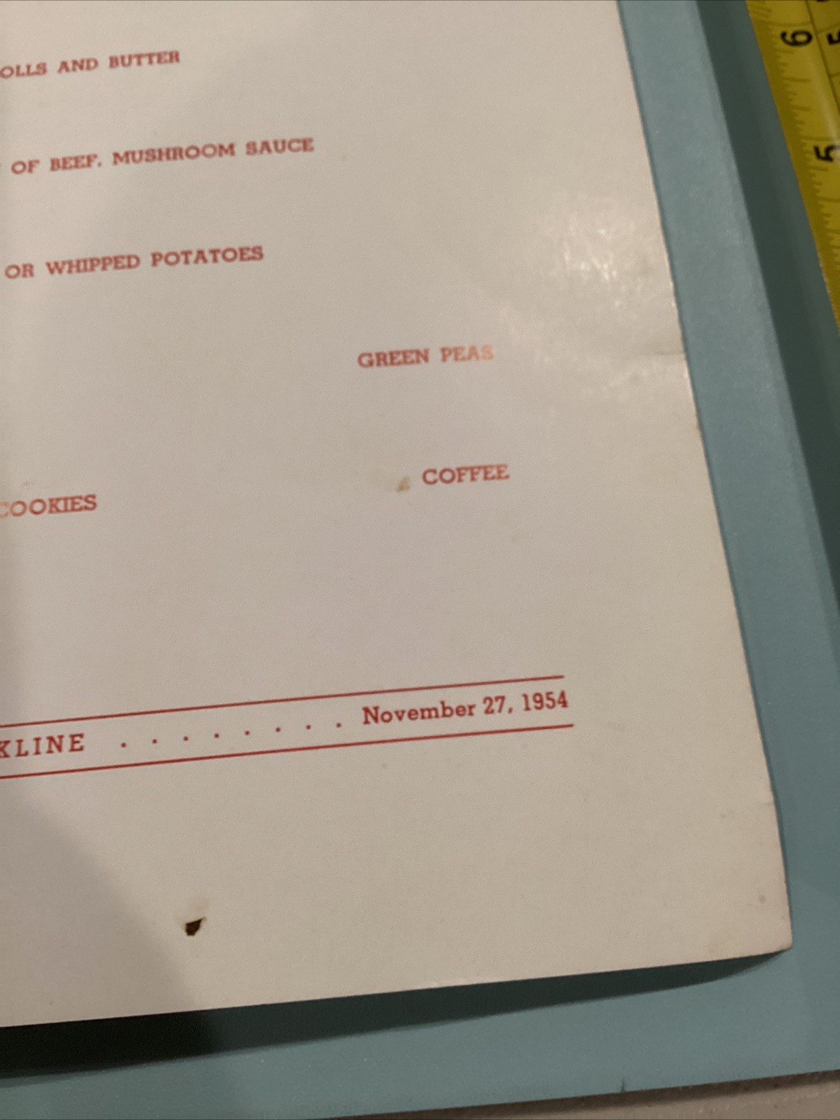 1954 Harry Downes Brookline HS Appreciation Dinner Program Swede Nelson Coll