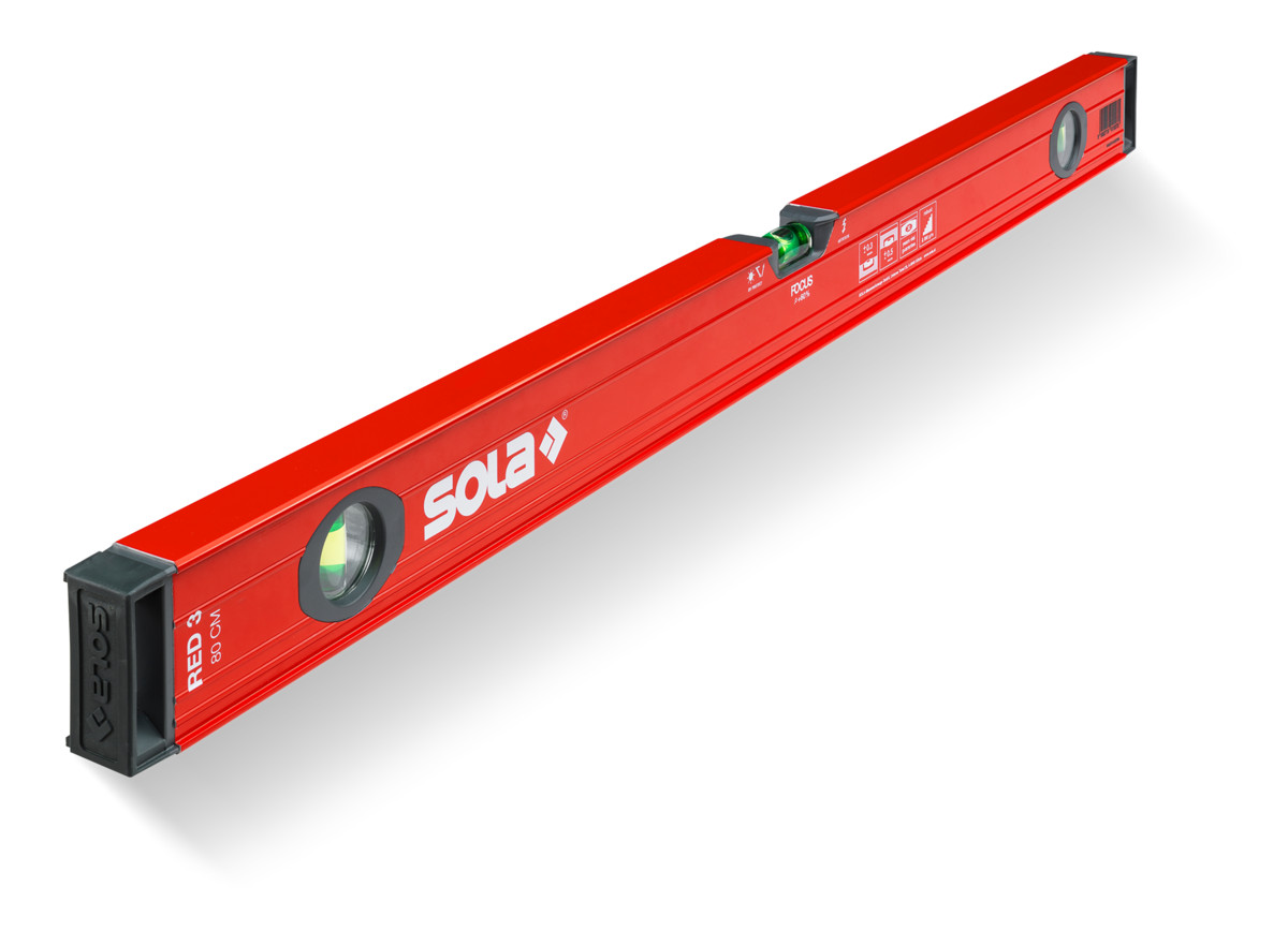 Sola Aluminum Spirit Level RED 3 / 60-100 cm