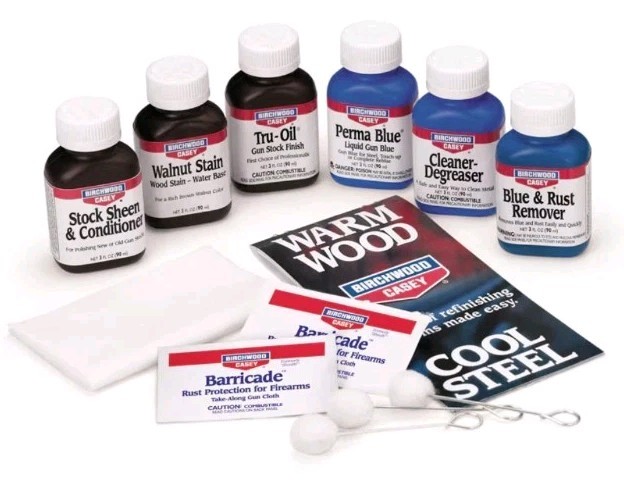 Birchwood ~ Casey Deluxe Perma Blue and Tru-Oil Complete Finishing Kit, USA Made