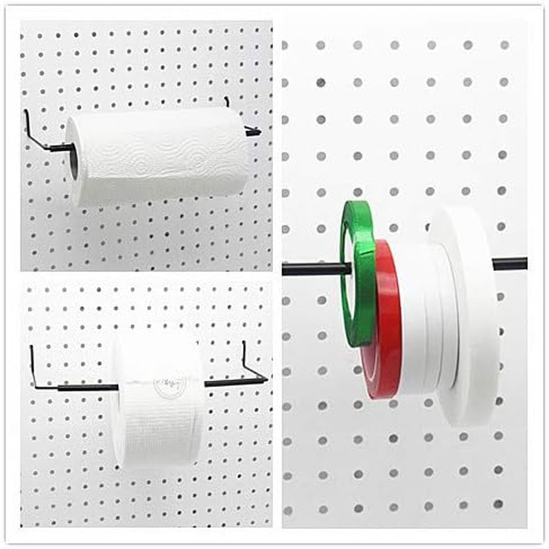 Paper Towel Holder for Pegboard, Extendable, Fit Any Standard Pegboard, Peg Boar