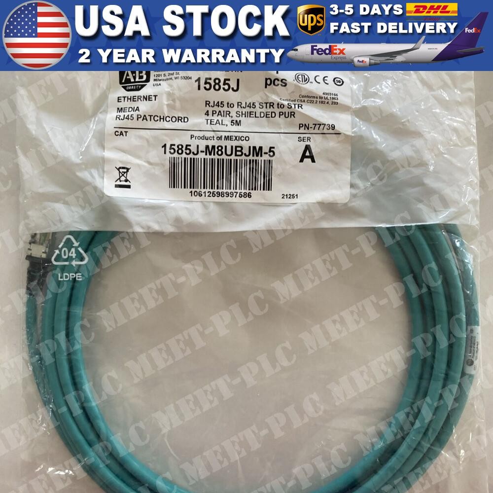 NEW AB Bulletin 1585J-M8UBJM-5 Ethernet PATCHCORD 1585JM8UBJM5 US Free Tax
