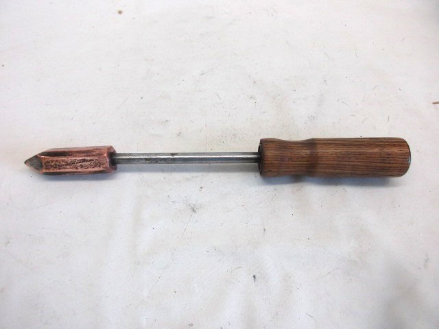 Vintage "The Electric Materials Co." #1  1/2 Copper Soldering Iron for Gas Torch