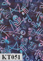 Indonesian Hand Dye BATIK QUILT FABRIC #KT051