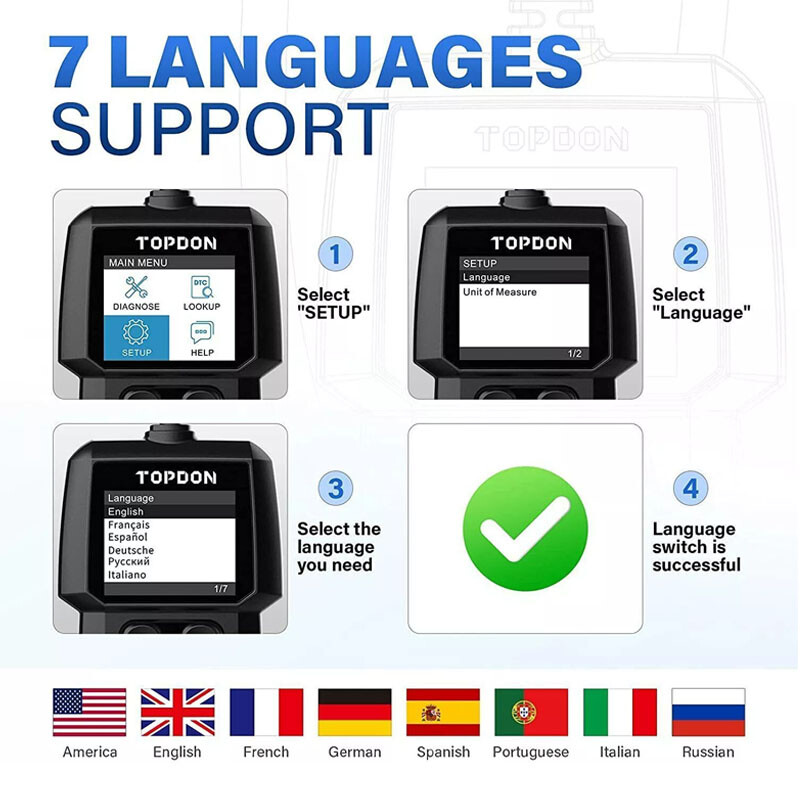 TOPDON AL300 Car Code Reader OBD2 Diagnostic Scan Tool For Ford Holden BMW VW