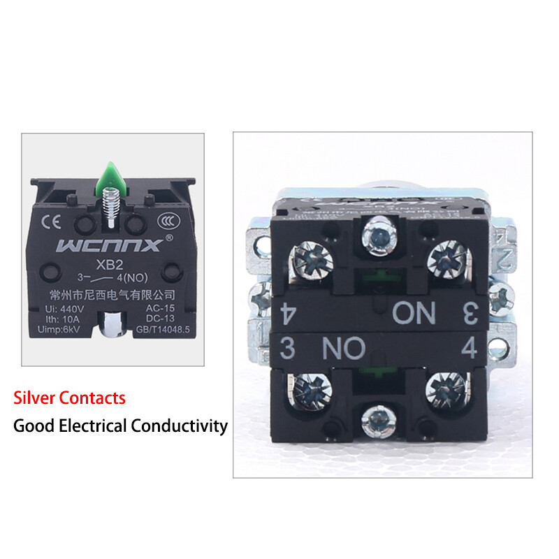 22mm Rotary Control Switch 2/3 Position Panel Mount Changeover Selector XB2 10A