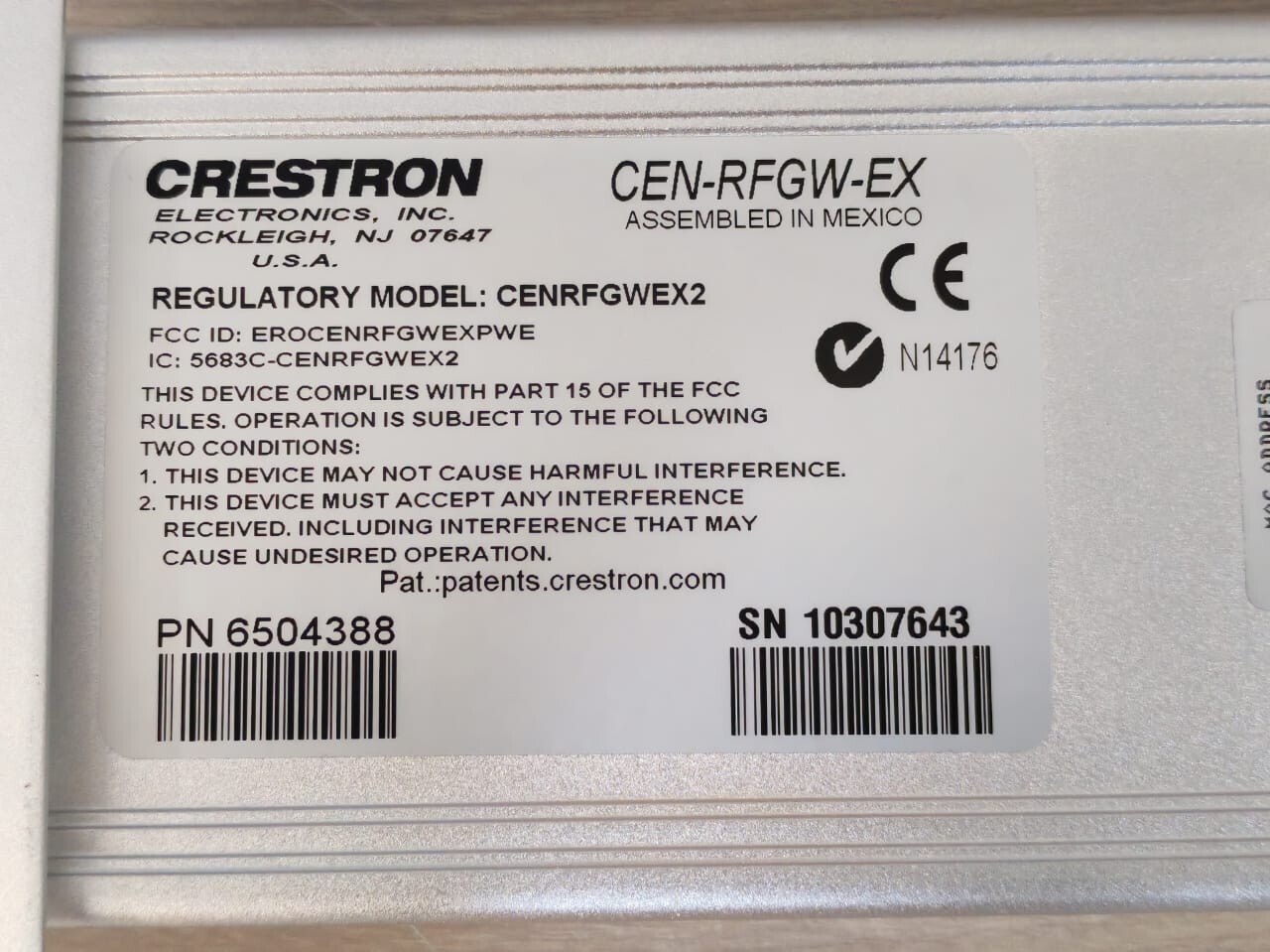 Creston CEN-RFGW-EX Wireless Gateways-New Without Box