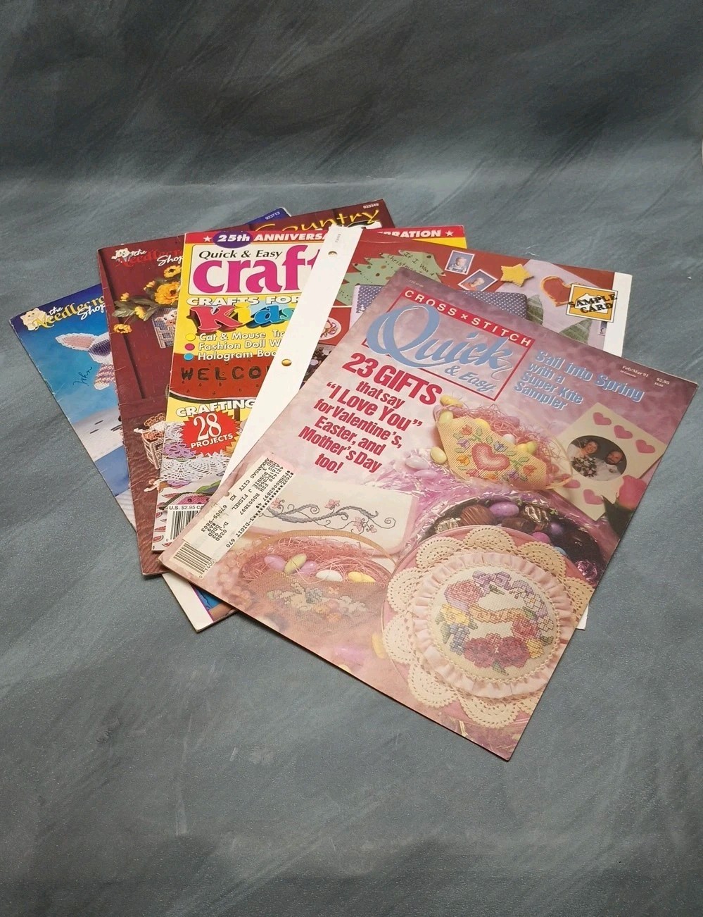 Mixed Lot of 5 Cross Stitch Craft Magazines – Country Cows, Cool Cash Cows & Mo