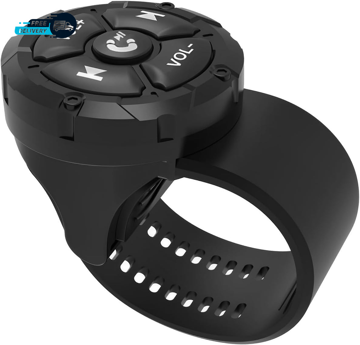 Bluetooth Media Button Remote,Waterproof Wireless Music Controller for Car Bike