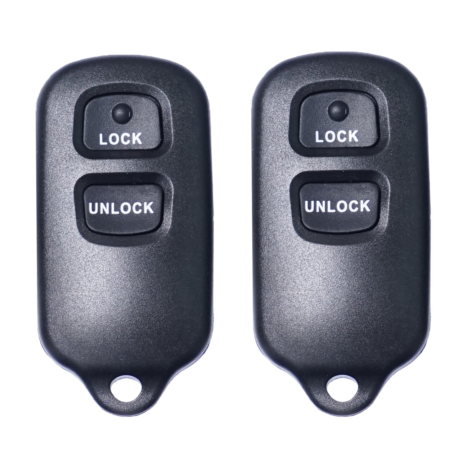 2Pcs Key Fob Shell Case For Toyota Highlander 2001 2002 2003 2004 2005 2006 2007
