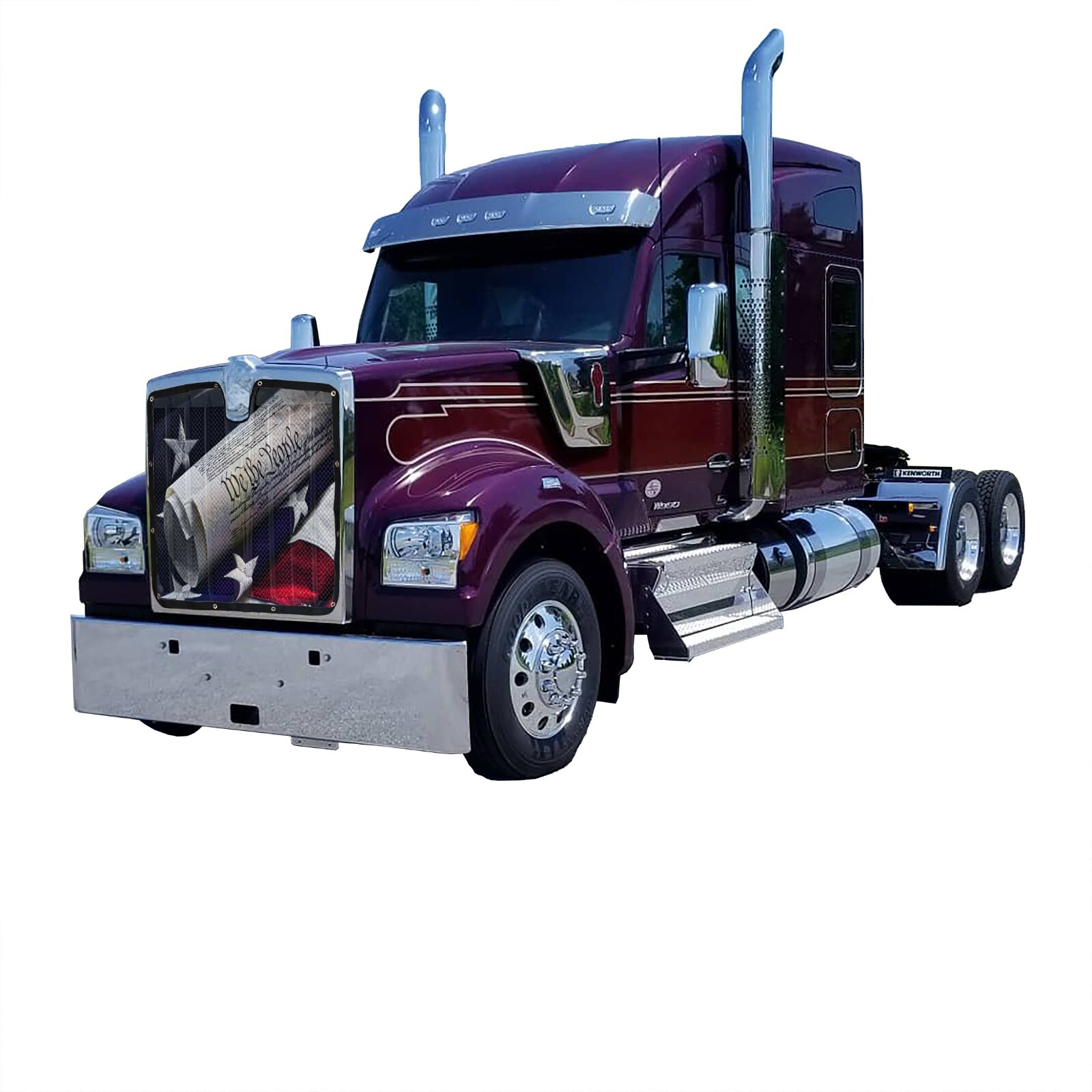 Premium We The People Bug Screen Fits Kenworth W990 By GrilleAdz