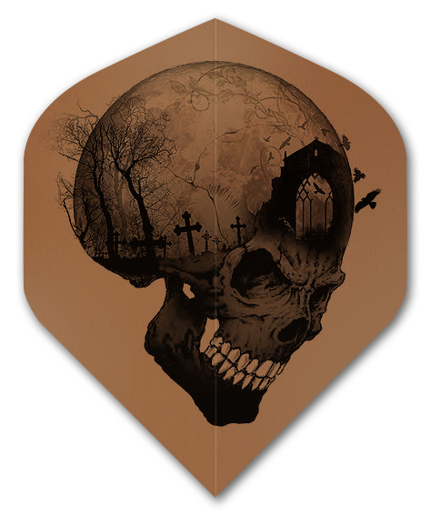 Alchemy Copper Headstone Skull No.2 Standard Dart Flights