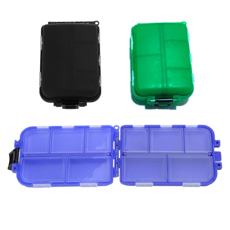 10 Grids Fishing Waterproof Seal Fishing Tackle Storage PVC Baits Storage Boxes