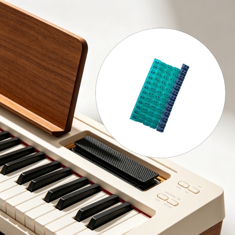 5Pcs Reliability Conductive Rubber Strips Silicone Keyboard Conductive Pad