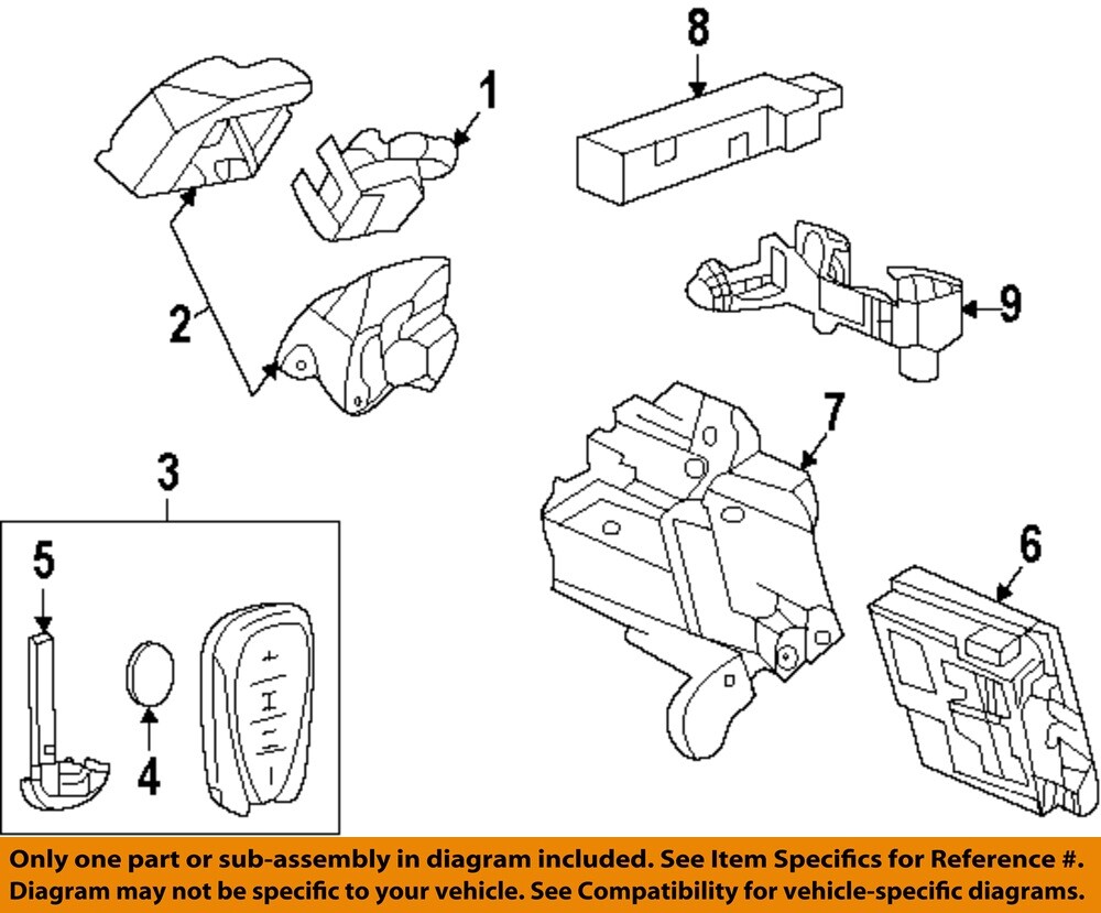 GM OEM 17-19 Cruze Electrical Keyless Entry Components-Transmitter 13529638