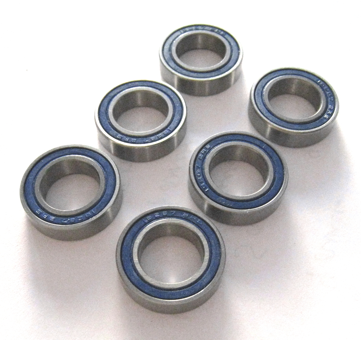6001-2RS PREMIUM STEEL OEM BALL BEARINGS, 12 x 28 x 8mm,  6 QTY. REBUILT KIT