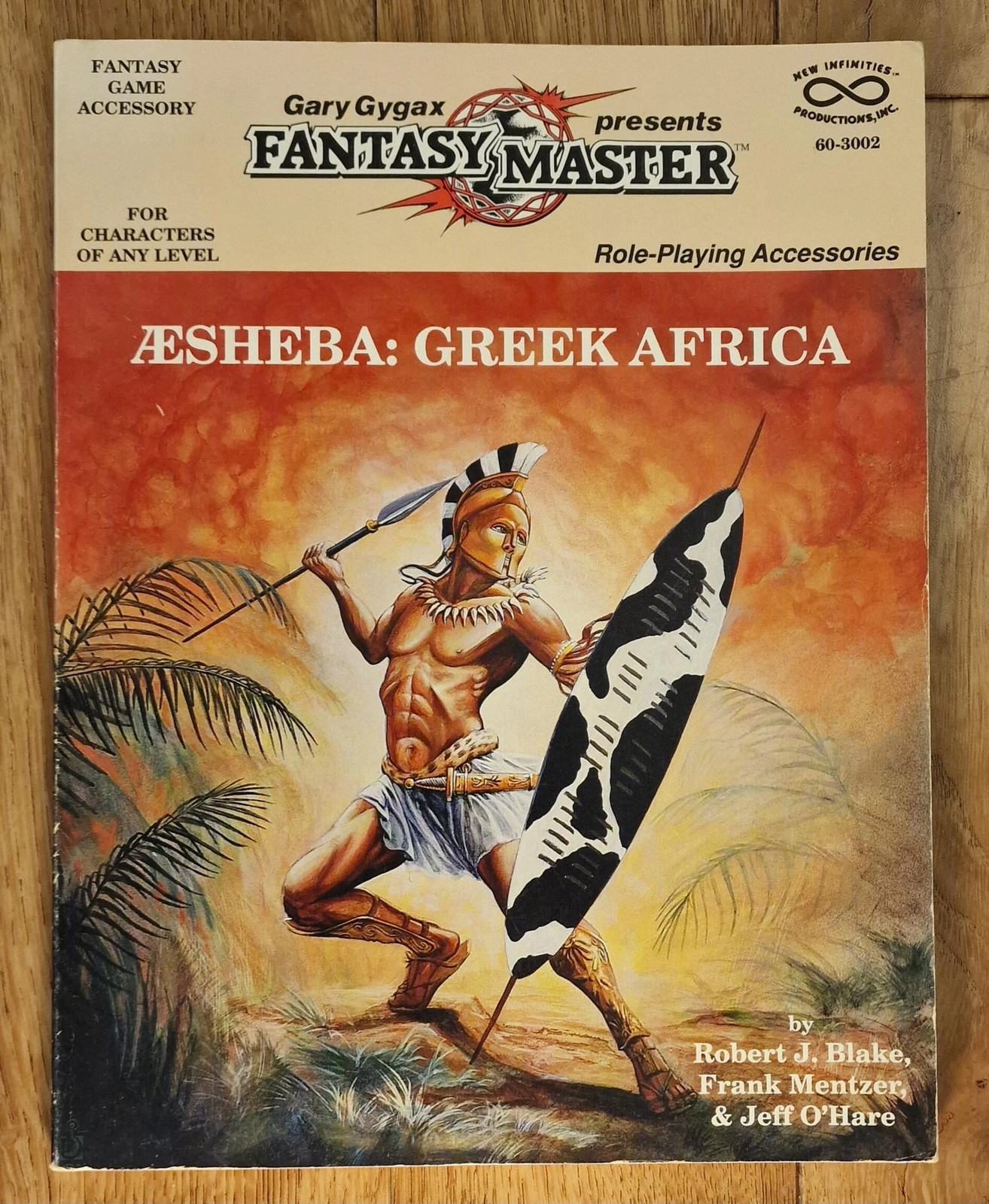 RPG Book Aesheba Greek Africa Gary Gygax Presents RPG accessory for any system