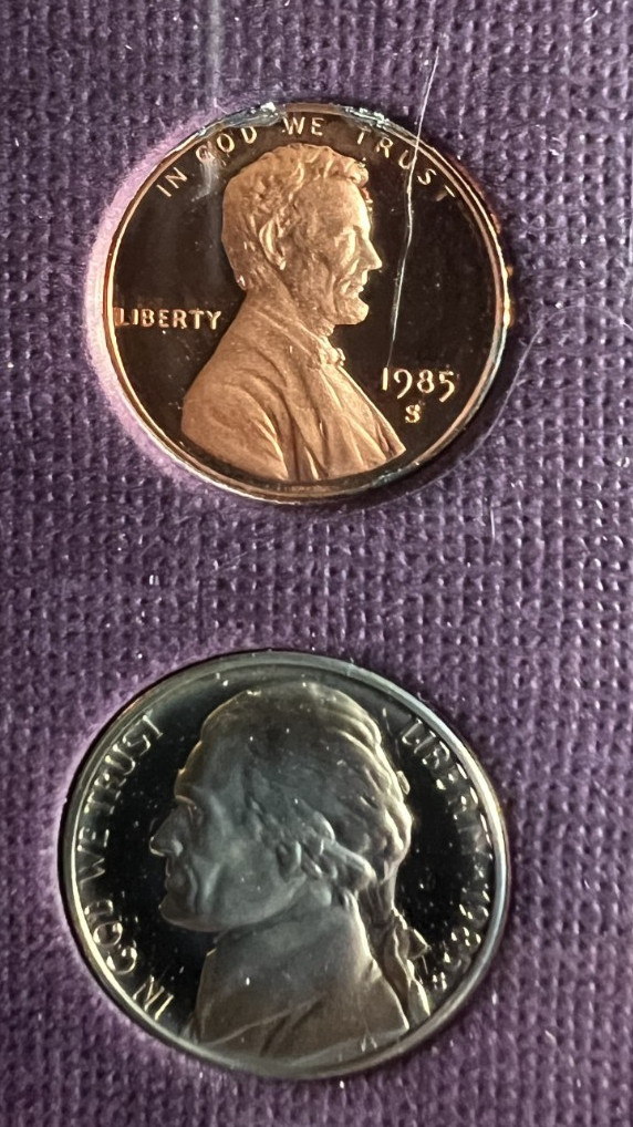 1983 & 1985 US mint proof set