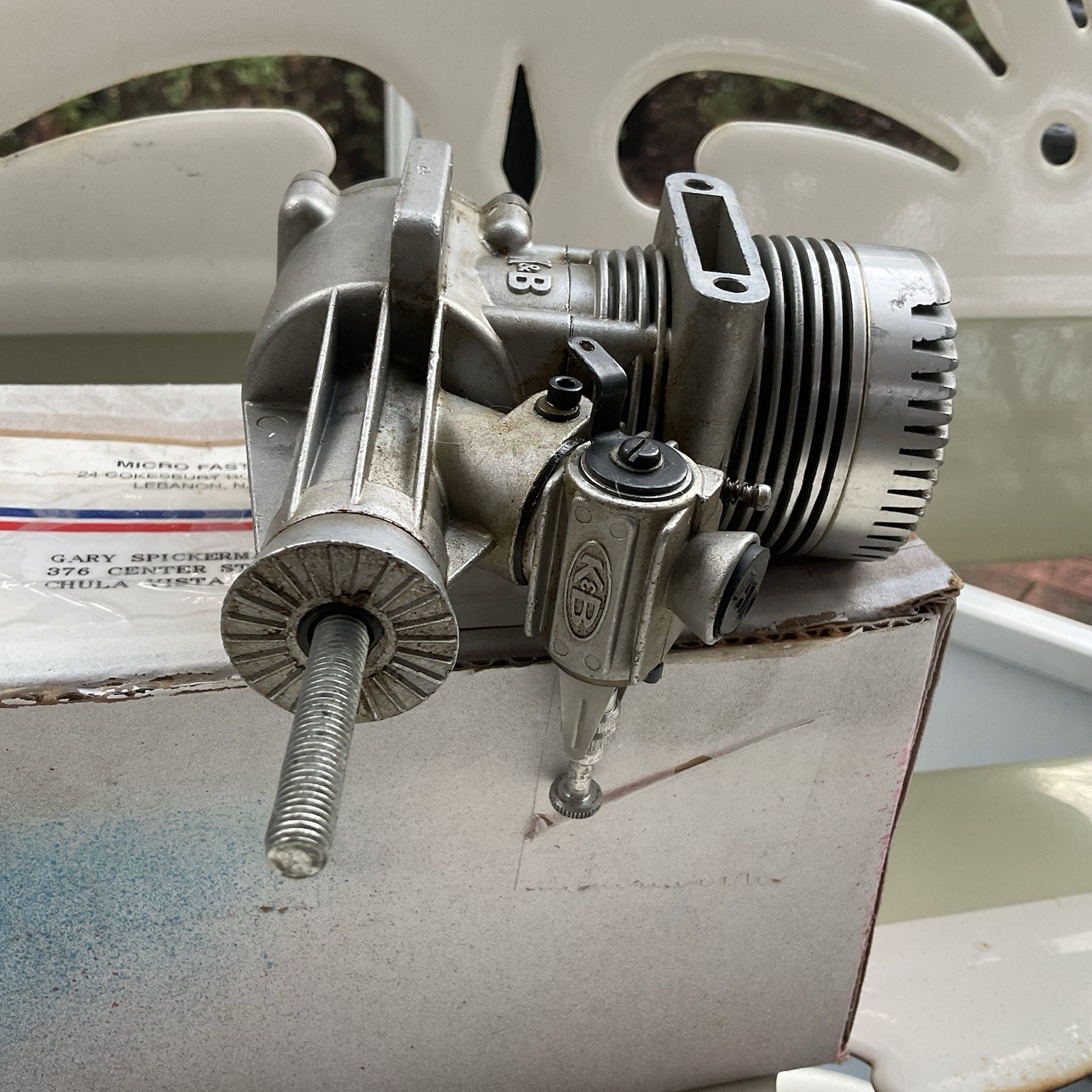 Vintage K&B Model RC Engine .65 Used With Compression