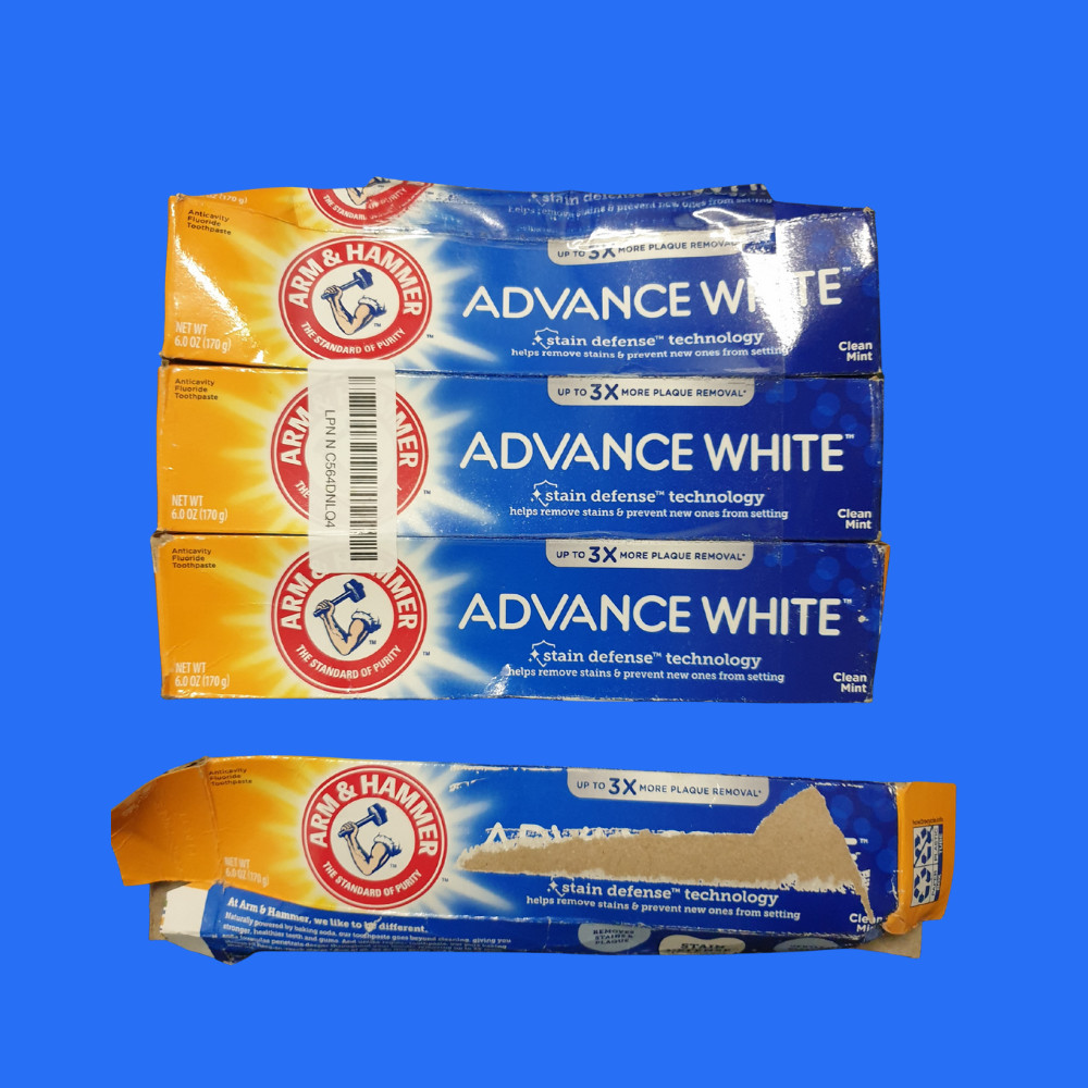 Arm & Hammer Advance White Toothpaste Clean Mint Anticavity Fluoride 6 oz 4-Pack