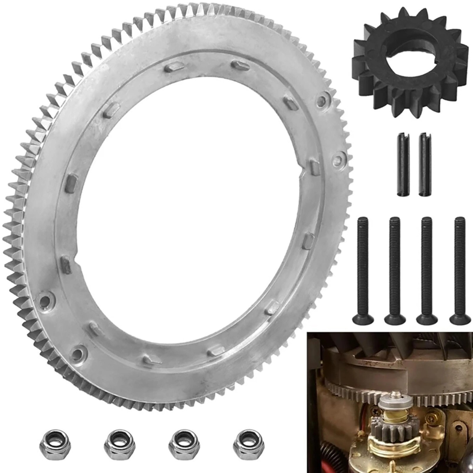 1 Set Flywheel Ring Gear for Briggs & Stratton 19G412-1180-E2 Misc Tool